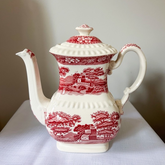 Copeland Spode's Tower China Coffee Pot with Lid - Older Backstamp - Picture 2 of 10